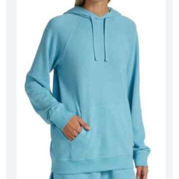 ATM Anthony Thomas Melillo Color Capsule Hoodie Pullover Blue Womens Size Large - Picture 1 of 12